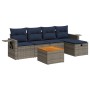Set de muebles de jardín 6 pzas y cojines ratán sintético gris de , Conjuntos de jardín - Ref: Foro24-3325813, Precio: 408,86...