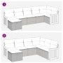 Set de sofás de jardín 7 pzas con cojines ratán sintético gris | Foro24.es | Tu tienda online para hogar, jardín y más Foro24.es