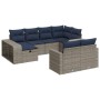 Set de sofás de jardín y cojines 10 pzas ratán sintético gris de , Conjuntos de jardín - Ref: Foro24-3326065, Precio: 652,63 ...