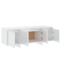 Mueble de TV madera contrachapada blanco brillo 120x30x40,5 cm de vidaXL, Muebles TV - Ref: Foro24-809581, Precio: 80,33 €, D...