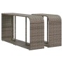 Set de sofás de jardín y cojines 10 pzas ratán sintético gris de , Conjuntos de jardín - Ref: Foro24-3326065, Precio: 652,63 ...