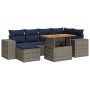 Set de sofás de jardín 7 pzas con cojines ratán sintético gris | Foro24.es | Tu tienda online para hogar, jardín y más Foro24.es