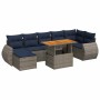 Set de sofás de jardín y cojines 8 piezas ratán sintético gris | Foro24.es | Tu tienda online para hogar, jardín y más Foro24.es