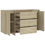 Aparador con 3 cajones contrachapado roble Sonoma 120x41x75 cm de vidaXL, Aparadores - Ref: Foro24-809614, Precio: 135,82 €, ...
