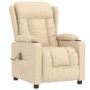 Sillón de masaje de tela color crema de , Sillones de masaje eléctricos - Ref: Foro24-339067, Precio: 229,00 €, Descuento: -5%%