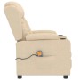 Sillón de masaje de tela color crema de , Sillones de masaje eléctricos - Ref: Foro24-339067, Precio: 229,00 €, Descuento: -5%%