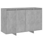 Aparador de madera contrachapada gris hormigón 120x41x75 cm de vidaXL, Aparadores - Ref: Foro24-809606, Precio: 150,03 €, Des...