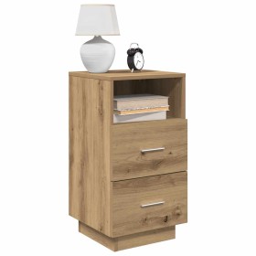 Comprar Mesilla de noche con 2 cajones roble
