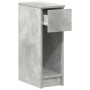 Mesilla de noche con cajón gris hormigón 20x36x60 cm de , Mesitas de noche - Ref: Foro24-858701, Precio: 43,27 €, Descuento: %