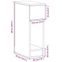 Mesilla de noche con cajón roble sonoma 20x36x60 cm de , Mesitas de noche - Ref: Foro24-858699, Precio: 47,26 €, Descuento: %