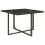 Mesa de jardín ratán sintético y vidrio marrón 109x107x74 cm de vidaXL, Mesas de jardín - Ref: Foro24-316788, Precio: 103,56 ...