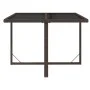 Mesa de jardín ratán sintético y vidrio marrón 109x107x74 cm de vidaXL, Mesas de jardín - Ref: Foro24-316788, Precio: 103,56 ...