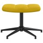 Sillón de relax con taburete terciopelo amarillo mostaza en Sillones | Comprar online en Foru.es