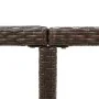 Mesa de jardín ratán sintético y vidrio marrón 109x107x74 cm de vidaXL, Mesas de jardín - Ref: Foro24-316788, Precio: 103,56 ...