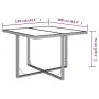Mesa de jardín ratán sintético y vidrio marrón 109x107x74 cm de vidaXL, Mesas de jardín - Ref: Foro24-316788, Precio: 103,56 ...
