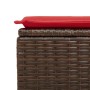 Juego Sofá Jardín 7 Piezas con Cojines Marrón Poli Ratán Acacia | Foro24.es | Tu tienda online para hogar, jardín y más Foro24.es