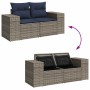 Juego Sofá Jardín 8 Piezas con Cojines Marrón Poli Ratán Acacia | Foro24.es | Tu tienda online para hogar, jardín y más Foro24.es