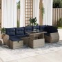 Juego Sofá Jardín 8 Piezas con Cojines Marrón Poli Ratán Acacia | Foro24.es | Tu tienda online para hogar, jardín y más Foro24.es