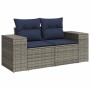 Juego Sofá Jardín 14 Piezas con Cojines Gris Poli Ratán Acacia | Foro24.es | Tu tienda online para hogar, jardín y más Foro24.es