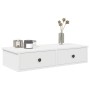 Estante de pared con cajones de madera contrachapada blanco de , Estantes y estanterías - Ref: Foro24-859950, Precio: 64,12 €...