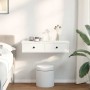 Estante de pared con cajones de madera contrachapada blanco de , Estantes y estanterías - Ref: Foro24-859950, Precio: 64,12 €...