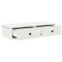 Estante de pared con cajones de madera contrachapada blanco de , Estantes y estanterías - Ref: Foro24-859950, Precio: 64,12 €...