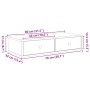 Estante de pared con cajones de madera contrachapada blanco de , Estantes y estanterías - Ref: Foro24-859950, Precio: 64,12 €...