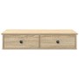 Estante de pared con cajones madera contrachapada roble sonoma de , Estantes y estanterías - Ref: Foro24-859952, Precio: 52,0...