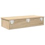 Estante de pared con cajones madera contrachapada roble sonoma de , Estantes y estanterías - Ref: Foro24-859952, Precio: 52,0...