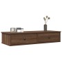 Estante de pared con cajones madera contrachapada roble marrón de , Estantes y estanterías - Ref: Foro24-859965, Precio: 66,5...