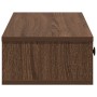 Estante de pared con cajones madera contrachapada roble marrón de , Estantes y estanterías - Ref: Foro24-859965, Precio: 66,5...