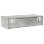 Estante de pared con cajones madera contrachapada gris hormigón de , Estantes y estanterías - Ref: Foro24-859971, Precio: 38,...
