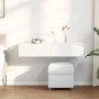 Estante de pared con cajones de madera contrachapada blanco de , Estantes y estanterías - Ref: Foro24-859986, Precio: 75,83 €...