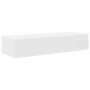Estante de pared con cajones de madera contrachapada blanco de , Estantes y estanterías - Ref: Foro24-859986, Precio: 75,83 €...