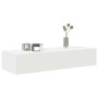 Estante de pared con cajones de madera contrachapada blanco de , Estantes y estanterías - Ref: Foro24-859986, Precio: 75,83 €...