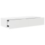 Estante de pared con cajones de madera contrachapada blanco de , Estantes y estanterías - Ref: Foro24-859986, Precio: 75,83 €...