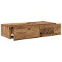 Estante de pared con cajones madera contrachapada madera vieja de , Estantes y estanterías - Ref: Foro24-859984, Precio: 63,9...