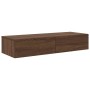 Estante de pared con cajones madera contrachapada marrón roble de , Estantes y estanterías - Ref: Foro24-859992, Precio: 77,4...