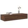 Estante de pared con cajones madera contrachapada marrón roble de , Estantes y estanterías - Ref: Foro24-859992, Precio: 77,4...