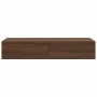 Estante de pared con cajones madera contrachapada marrón roble de , Estantes y estanterías - Ref: Foro24-859992, Precio: 77,4...