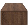 Estante de pared con cajones madera contrachapada marrón roble de , Estantes y estanterías - Ref: Foro24-859992, Precio: 77,4...