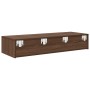 Estante de pared con cajones madera contrachapada marrón roble de , Estantes y estanterías - Ref: Foro24-859992, Precio: 77,4...