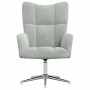 Sillón de relax de terciopelo gris claro en Sillones | Comprar online en Foru.es