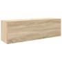 Mueble de pared baño madera ingeniería roble sonoma 100x25x30cm de , Tocadores de baño - Ref: Foro24-860096, Precio: 64,01 €,...