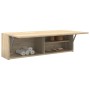 Mueble de pared baño madera ingeniería roble sonoma 100x25x30cm de , Tocadores de baño - Ref: Foro24-860096, Precio: 64,01 €,...