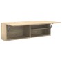 Mueble de pared baño madera ingeniería roble sonoma 100x25x30cm de , Tocadores de baño - Ref: Foro24-860096, Precio: 64,01 €,...