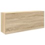 Mueble de pared baño madera ingeniería roble sonoma 100x25x40cm de , Tocadores de baño - Ref: Foro24-860105, Precio: 81,45 €,...