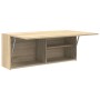 Mueble de pared baño madera ingeniería roble sonoma 100x25x40cm de , Tocadores de baño - Ref: Foro24-860105, Precio: 81,45 €,...