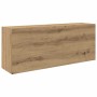 Mueble pared baño madera ingeniería roble artisan 100x25x40 cm de , Tocadores de baño - Ref: Foro24-860111, Precio: 74,52 €, ...