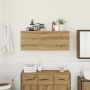 Mueble pared baño madera ingeniería roble artisan 100x25x40 cm de , Tocadores de baño - Ref: Foro24-860111, Precio: 74,52 €, ...